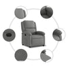 Fauteuil Stof Donkergrijs
