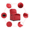 Sta-Op-Stoel Kunstleer Rood