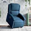 Sta-Op-Massagestoel Fluweel Blauw