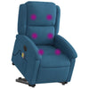 Sta-Op-Massagestoel Fluweel Blauw