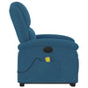 Sta-Op-Massagestoel Fluweel Blauw
