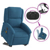 Sta-Op-Massagestoel Fluweel Blauw