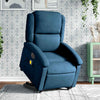 Sta-Op-Massagestoel Fluweel Blauw