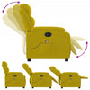 Massagestoel Fluweel Geel