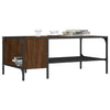 Salontafel Met Rek 100X51X40 Cm Bewerkt Hout Eiken