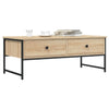 Salontafel 101X49X39,5 Cm Bewerkt Hout Eikenkleur