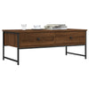 Salontafel 101X49X39,5 Cm Bewerkt Hout Eikenkleur