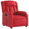 Fauteuil Verstelbaar Kunstleer Rood