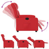 Fauteuil Verstelbaar Kunstleer Rood