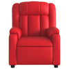 Fauteuil Verstelbaar Kunstleer Rood