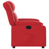 Fauteuil Verstelbaar Kunstleer Rood