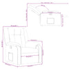 Fauteuil Verstelbaar Kunstleer Rood