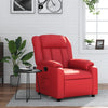 Fauteuil Verstelbaar Kunstleer Rood