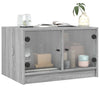 Salontafel Met Glazen Deuren 68X50X42 Cm Eiken