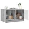 Salontafel Met Glazen Deuren 68X50X42 Cm Eiken