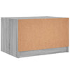 Salontafel Met Glazen Deuren 68X50X42 Cm Eiken