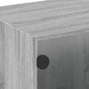 Salontafel Met Glazen Deuren 68X50X42 Cm Eiken