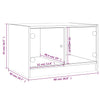 Salontafel Met Glazen Deuren 68X50X42 Cm Eiken