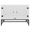 Salontafel Met Glazen Deuren 68,5X50X50 Cm