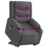 Sta-Op-Massagestoel Stof Donkergrijs
