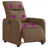 Massagestoel Stof Bruin