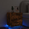 Nachtkastje Met Led-Verlichting Bewerkt Hout Kleur