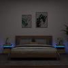 Nachtkastje Met Led-Verlichting 40X39X48,5 Cm Kleur
