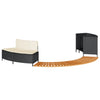 Hottub-Ombouw Poly Rattan En Massief Acaciahout