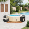 Hottub-Ombouw Poly Rattan En Massief Acaciahout