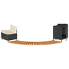 Hottub-Ombouw Poly Rattan En Massief Acaciahout