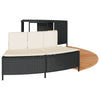 Hottub-Ombouw Poly Rattan En Massief Acaciahout