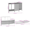 Hottub-Ombouw Poly Rattan En Massief Acaciahout