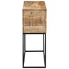 Wandtafel 110X30X75 Cm Massief Ruw Mangohout En Ijzer
