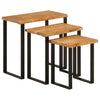 Tafeltjesset 3 St Met Natuurlijke Rand