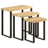 Tafeltjesset 3 St Met Natuurlijke Rand