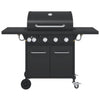 Gasbarbecue Met 5 Branders Gepoedercoat Staal Zwart Grijs Sonoma