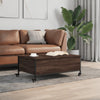 Salontafel Met Wielen 91X55X34 Cm Bewerkt Hout
