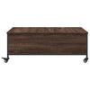 Salontafel Met Wielen 91X55X34 Cm Bewerkt Hout