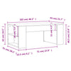 Salontafel 102X50X45 Cm Bewerkt Hout