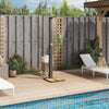 Buitendouche 50X55X224 Cm Poly Rattan En Acaciahout
