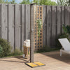 Buitendouche 50X55X224 Cm Poly Rattan En Acaciahout