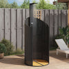 Buitendouche 100X100X241,5 Cm Poly Rattan En Acaciahout