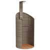 Buitendouche 100X100X241,5 Cm Poly Rattan En Acaciahout