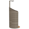 Buitendouche 100X100X241,5 Cm Poly Rattan En Acaciahout