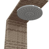 Buitendouche 100X100X241,5 Cm Poly Rattan En Acaciahout