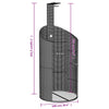 Buitendouche 100X100X241,5 Cm Poly Rattan En Acaciahout