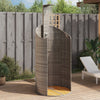 Buitendouche 100X100X241,5 Cm Poly Rattan En Acaciahout