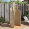 Buitendouche 100X100X241,5 Cm Poly Rattan En Acaciahout