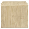 Salontafel Sauda 99X55X45 Cm Massief Grenenhout Eikenkleurig