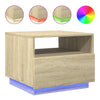 Salontafel Met Led-Verlichting 50X49X40 Cm Kleurig